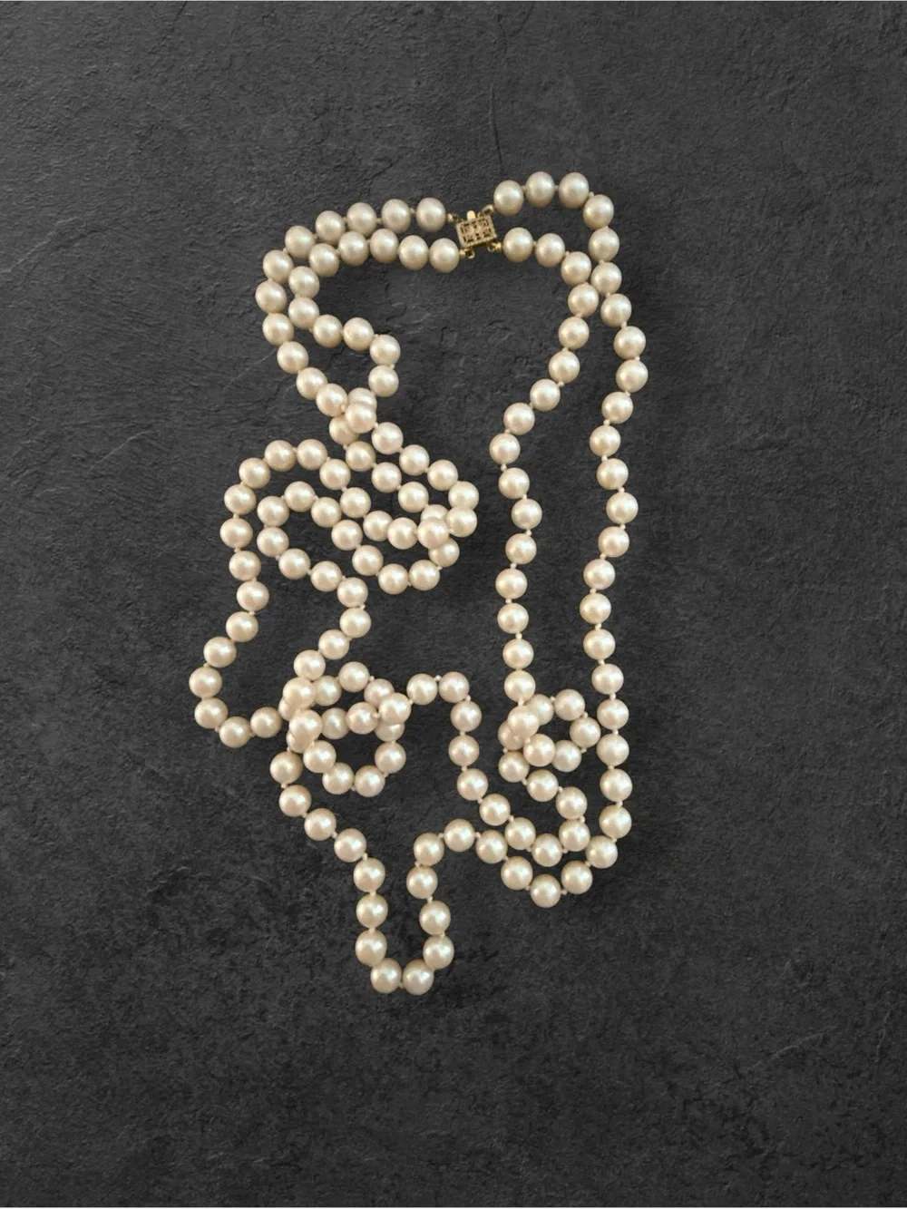 Vintage Faux Pearl Double Strand Necklace | 28” & 30” Lengths| Classic Elegant